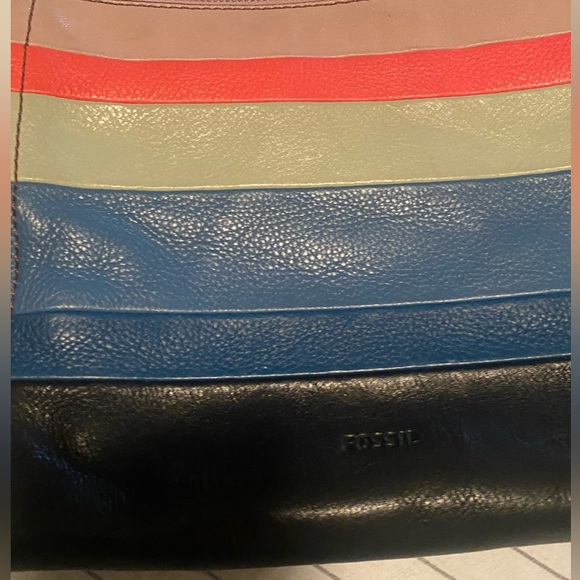 Multi-colored leather crossbody bag - Picture 10 of 12